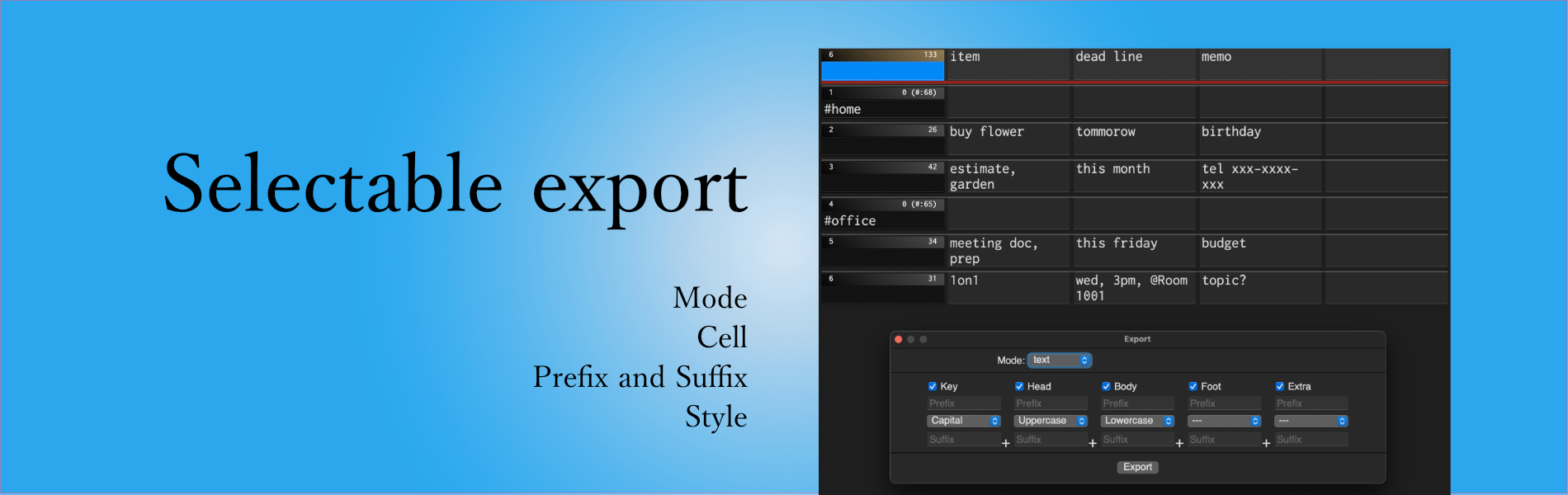 DraftWriter — export your writing