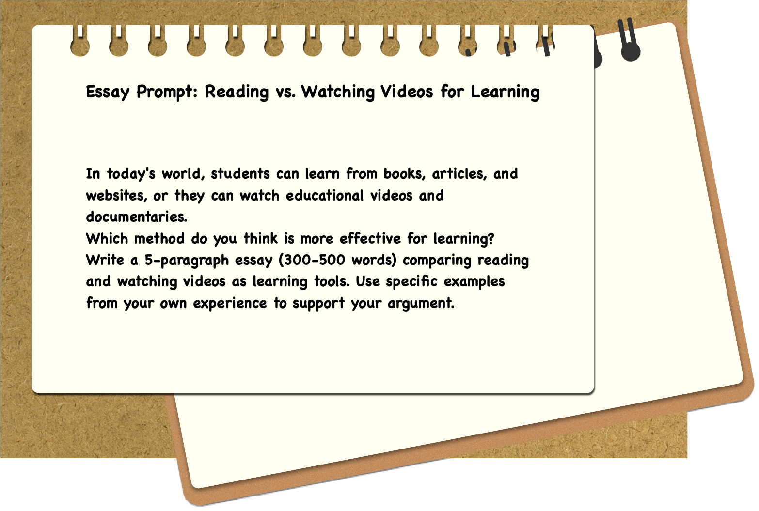 Essay Assignment Task Prompt