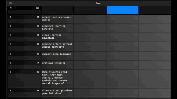 Step 2: Setting up categories in DraftWriter